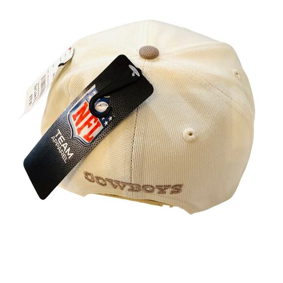 Dallas Cowboys NFL Snapback Hat – Cream & Brown Team Logo Cap – NWT - Picture 3 of 4